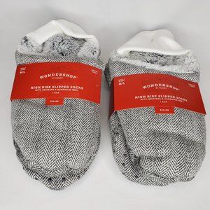 WonderShop High Rise Slipper Socks - Two Pack - Size M/L